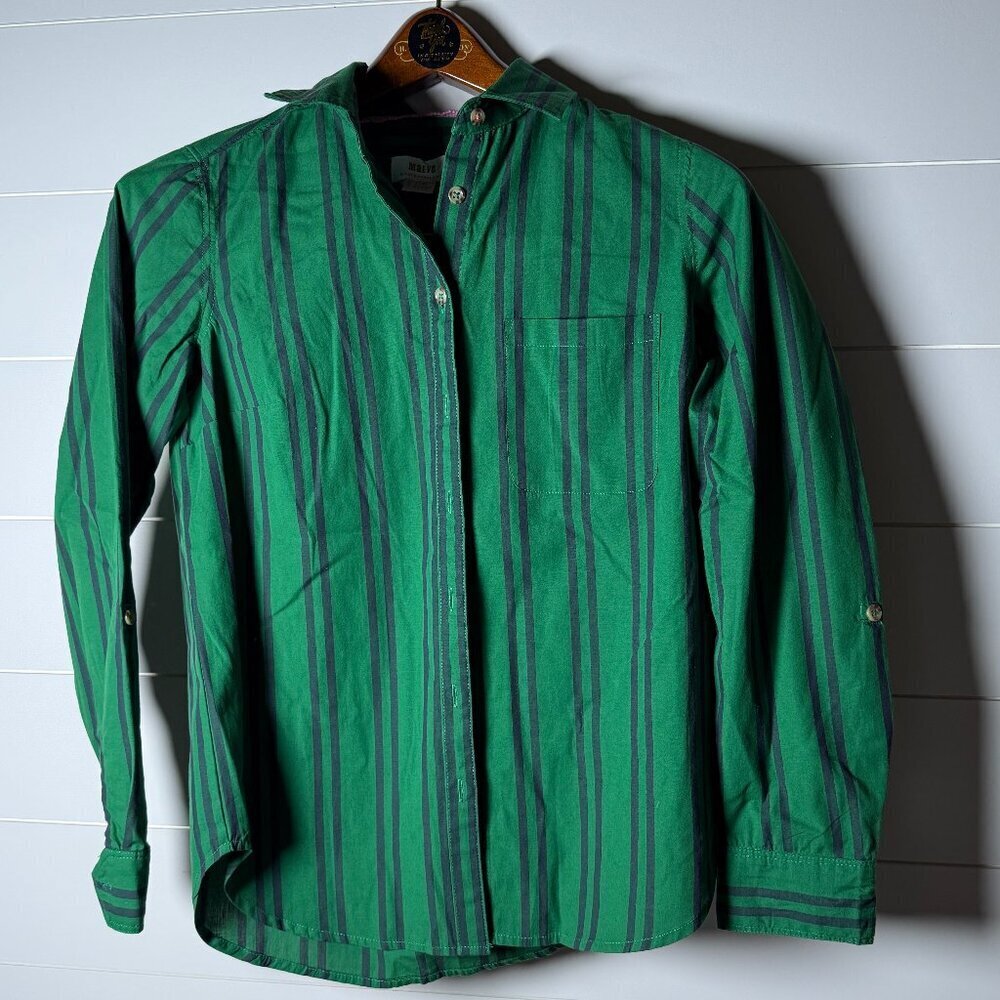 Anthropologie Maeve Striped Button down Top Size 0
